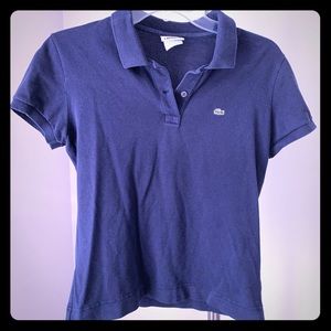 Lacoste navy blue polo shirt